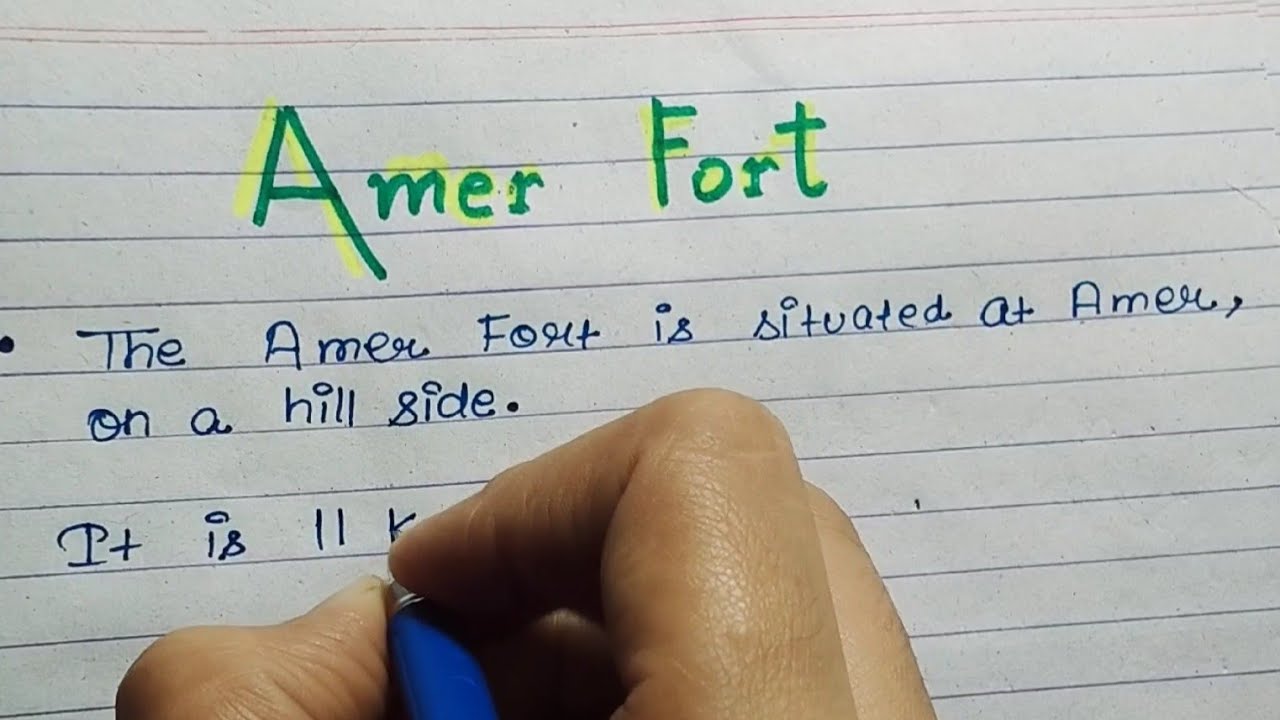 10 lines on amer fort in hindi