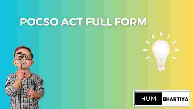 Pocso act Full Form